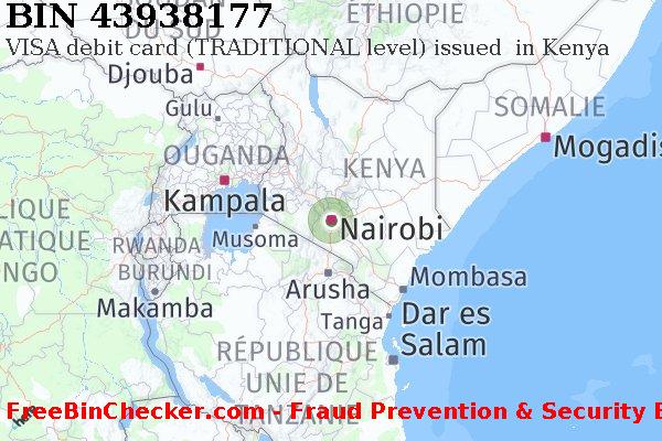 43938177 VISA debit Kenya KE BIN Liste 