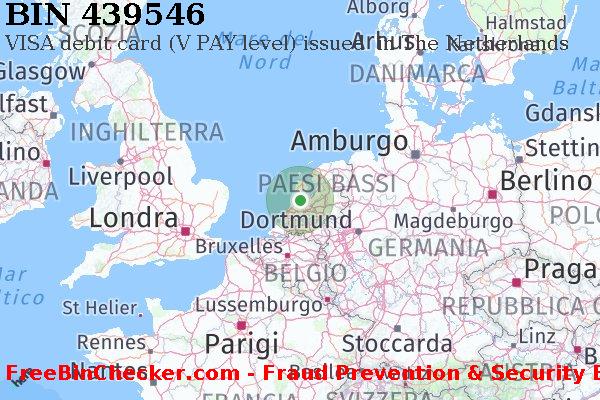 439546 VISA debit The Netherlands NL Lista BIN