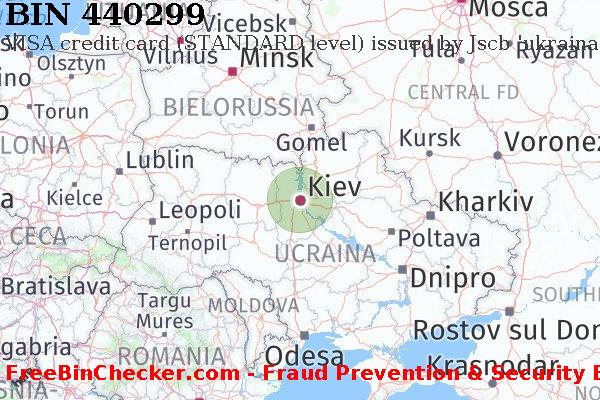 440299 VISA credit Ukraine UA Lista BIN