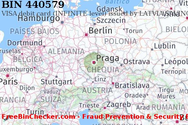 440579 VISA debit Czech Republic CZ Lista de BIN
