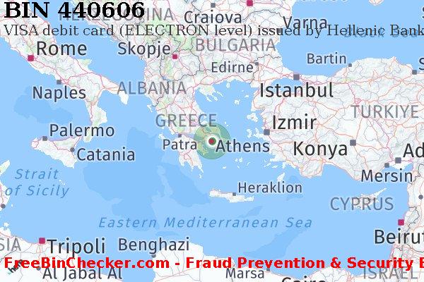 440606 VISA debit Greece GR Lista de BIN