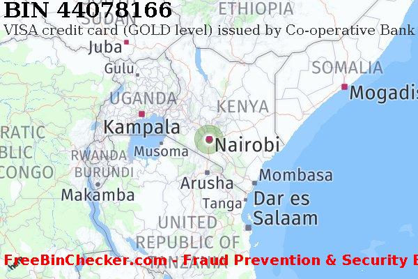 44078166 VISA credit Kenya KE BIN List