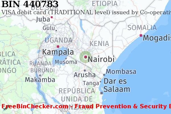 440783 VISA debit Kenya KE Lista de BIN
