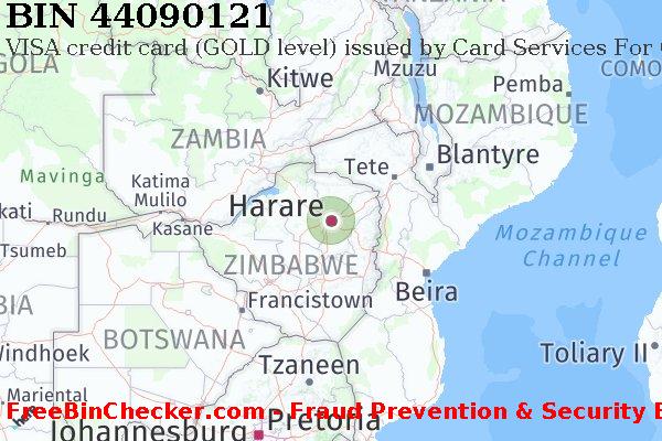44090121 VISA credit Zimbabwe ZW BIN List