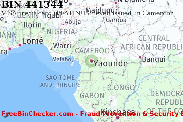 441344 VISA credit Cameroon CM BIN List