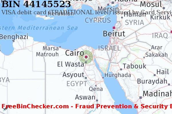 44145523 VISA debit Egypt EG BIN Lijst