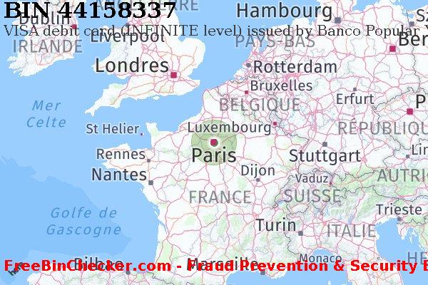 44158337 VISA debit France FR BIN Liste 