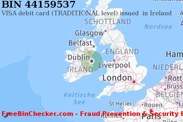 44159537 VISA debit Ireland IE BIN-Liste