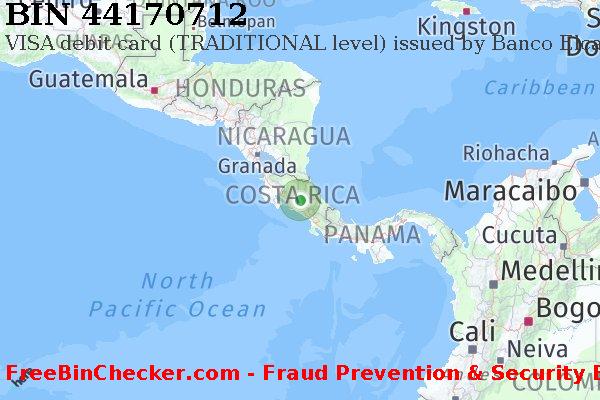 44170712 VISA debit Costa Rica CR BIN List