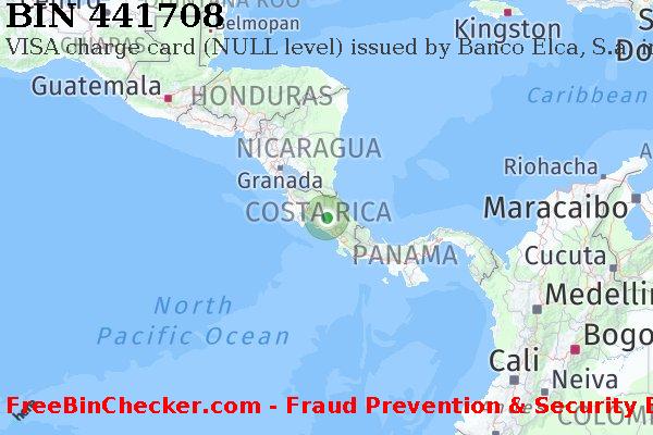 441708 VISA charge Costa Rica CR BIN List