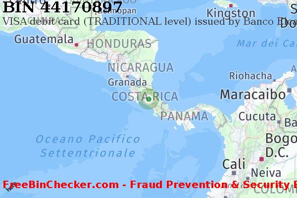 44170897 VISA debit Costa Rica CR Lista BIN