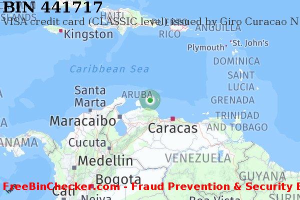 441717 VISA credit Curaçao CW BIN List