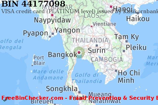 44177098 VISA credit Thailand TH Lista BIN