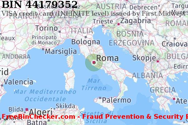 44179352 VISA credit Italy IT Lista BIN
