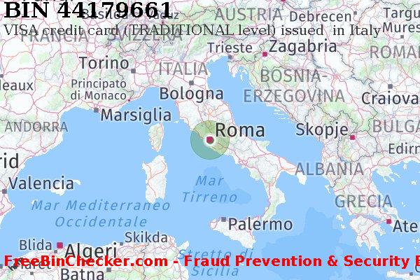 44179661 VISA credit Italy IT Lista BIN