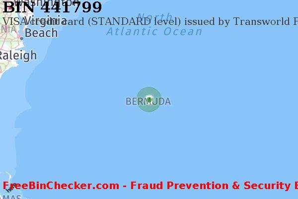 441799 VISA credit Bermuda BM BINリスト