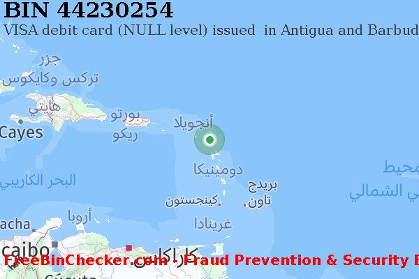 44230254 VISA debit Antigua and Barbuda AG قائمة BIN
