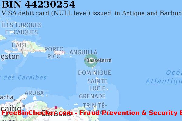 44230254 VISA debit Antigua and Barbuda AG BIN Liste 