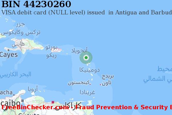 44230260 VISA debit Antigua and Barbuda AG قائمة BIN
