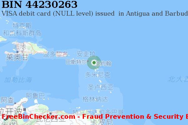 44230263 VISA debit Antigua and Barbuda AG BIN列表