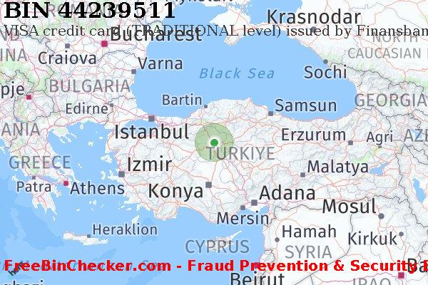 44239511 VISA credit Turkey TR BIN List