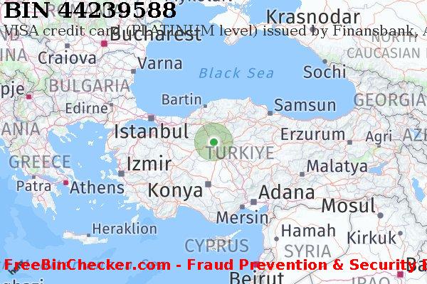 44239588 VISA credit Turkey TR BIN List