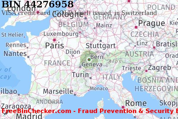 44276958 VISA credit Switzerland CH BIN List