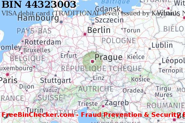 44323003 VISA debit Czech Republic CZ BIN Liste 
