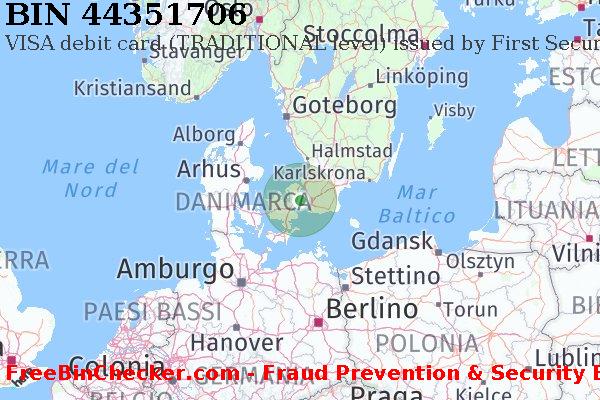 44351706 VISA debit Denmark DK Lista BIN
