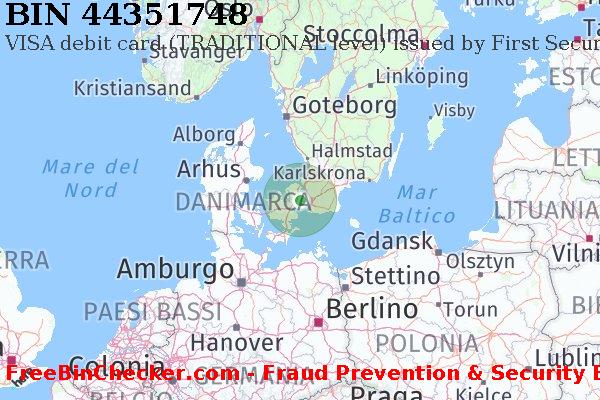 44351748 VISA debit Denmark DK Lista BIN