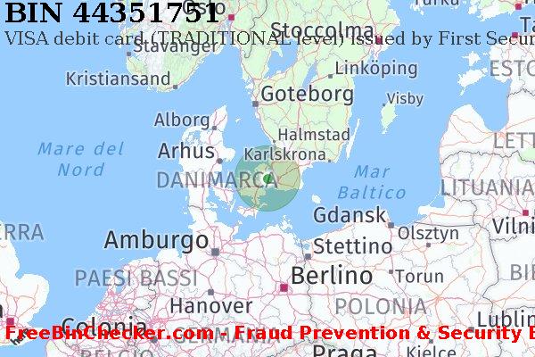 44351751 VISA debit Denmark DK Lista BIN