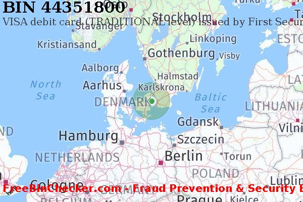 44351800 VISA debit Denmark DK BIN List