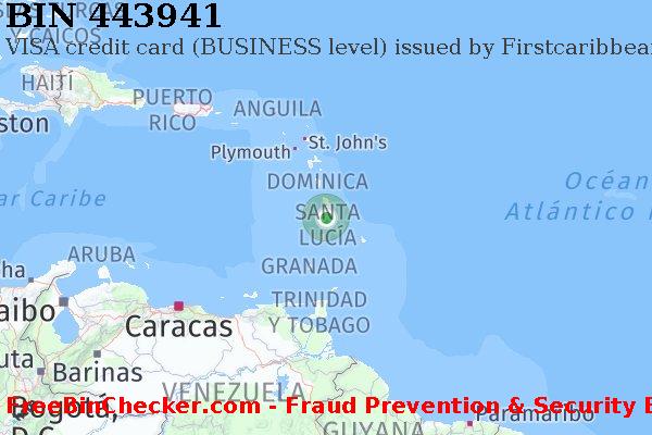 443941 VISA credit Saint Lucia LC Lista de BIN