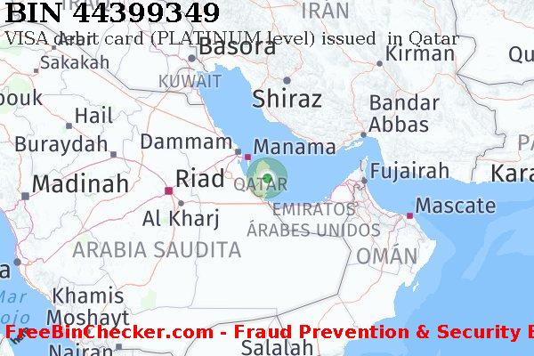 44399349 VISA debit Qatar QA Lista de BIN