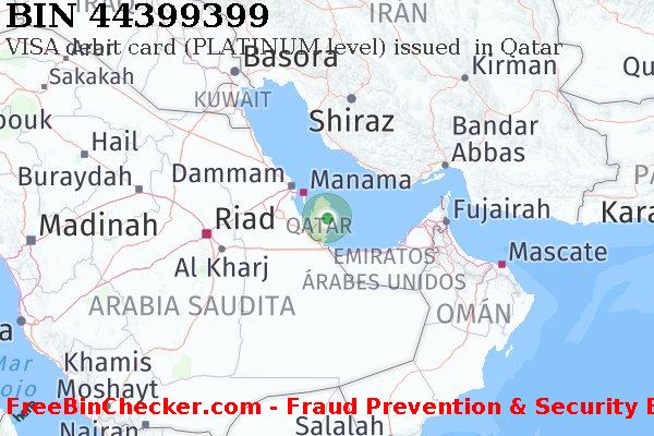 44399399 VISA debit Qatar QA Lista de BIN