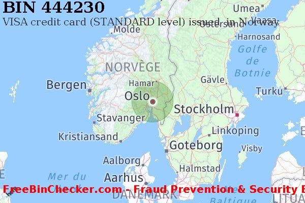 444230 VISA credit Norway NO BIN Liste 