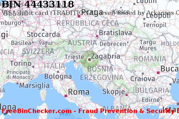 44433118 VISA debit Croatia HR Lista BIN