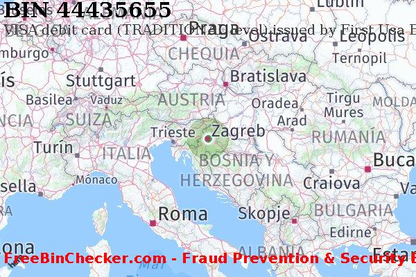 44435655 VISA debit Croatia HR Lista de BIN
