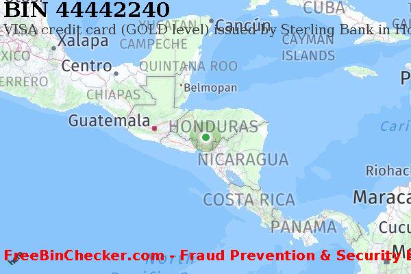 44442240 VISA credit Honduras HN बिन सूची