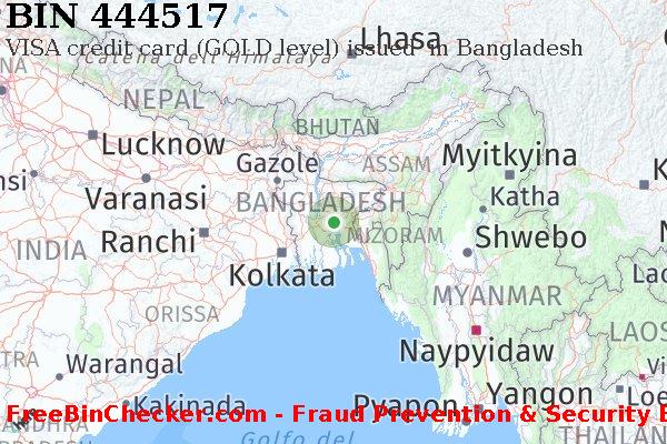 444517 VISA credit Bangladesh BD Lista BIN