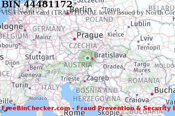 44481172 VISA credit Austria AT Lista de BIN