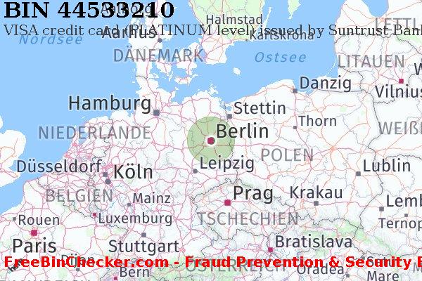 44533210 VISA credit Germany DE BIN-Liste