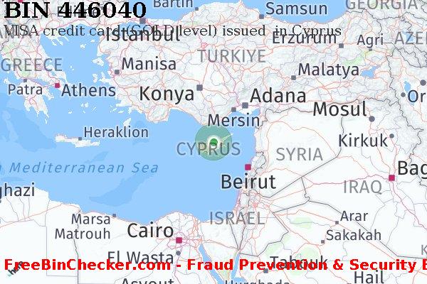 446040 VISA credit Cyprus CY BIN List
