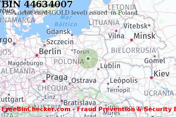 44634007 VISA debit Poland PL Lista de BIN