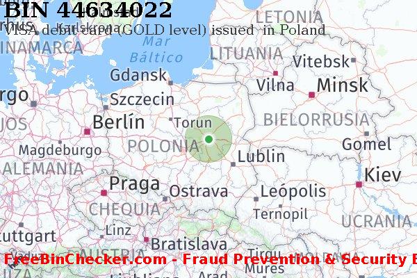 44634022 VISA debit Poland PL Lista de BIN