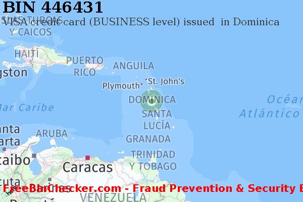 446431 VISA credit Dominica DM Lista de BIN