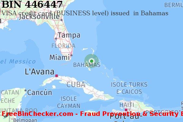 446447 VISA credit Bahamas BS Lista BIN