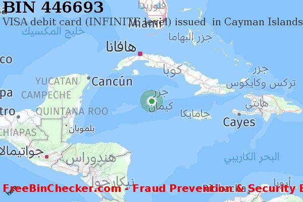 446693 VISA debit Cayman Islands KY قائمة BIN