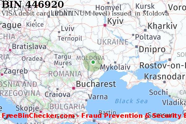 446920 VISA debit Moldova MD BIN List
