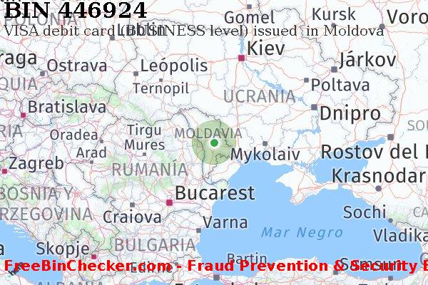 446924 VISA debit Moldova MD Lista de BIN